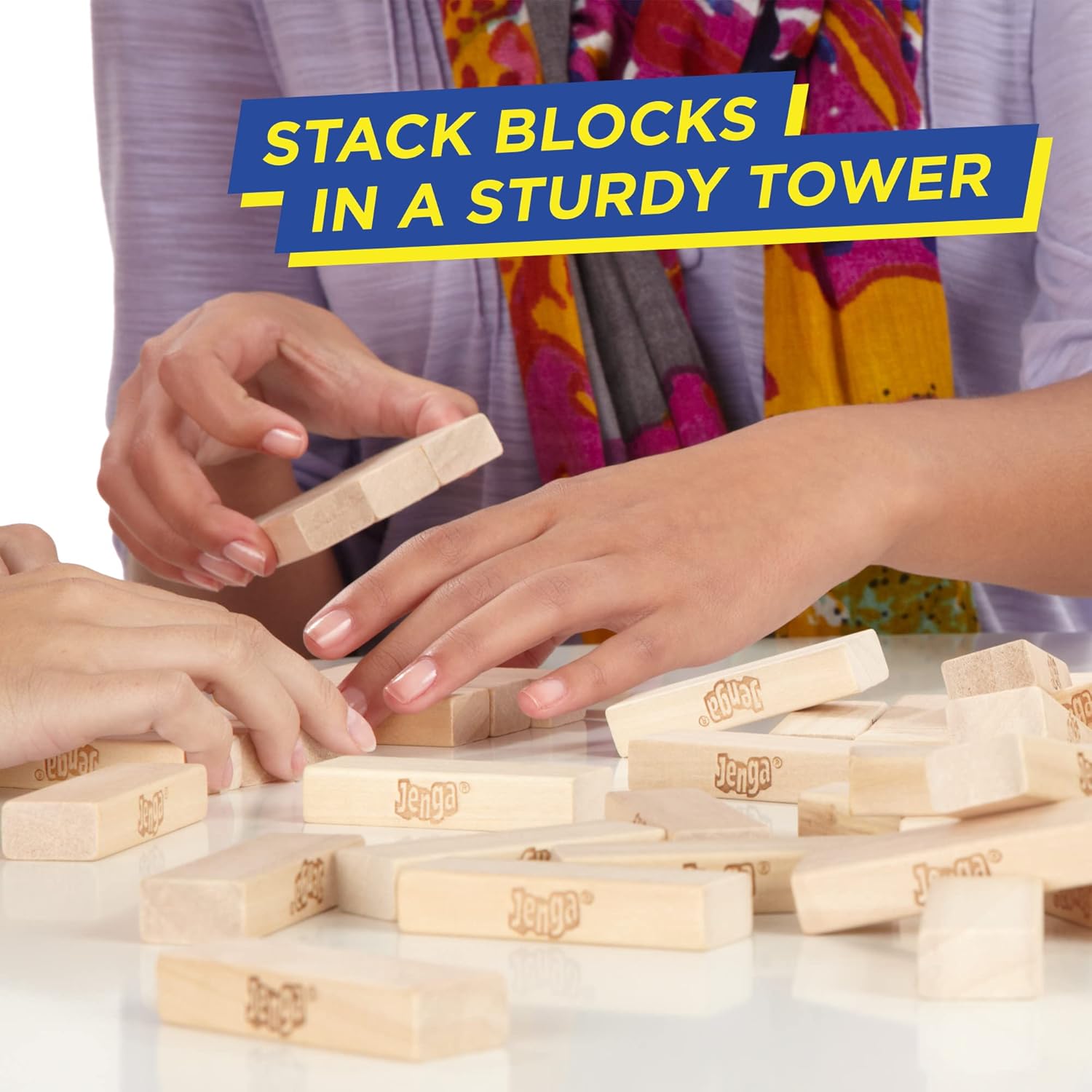 Hasbro Gaming Jenga - Gioco Originale con Mattoncini - immagine 6