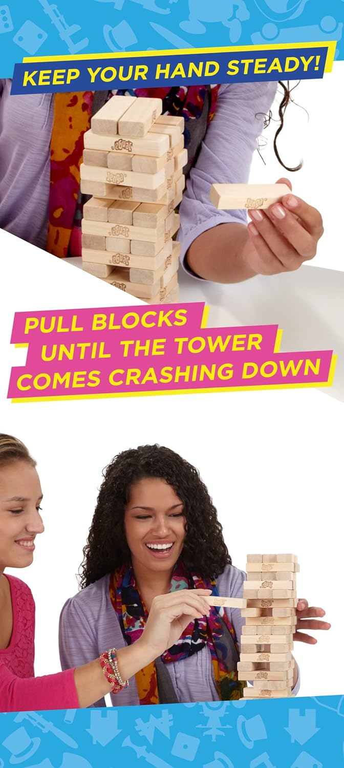 Hasbro Gaming Jenga - Gioco Originale con Mattoncini - immagine 7