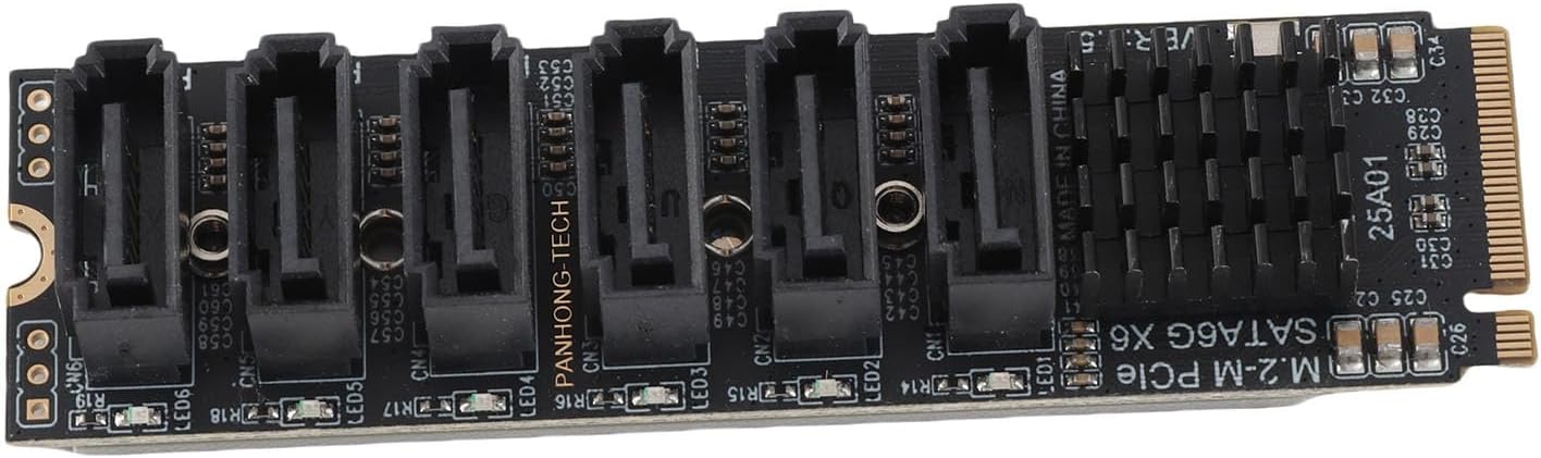 Scheda Adattatore M.2 a SATA3.0 - 5 Porte - immagine 4