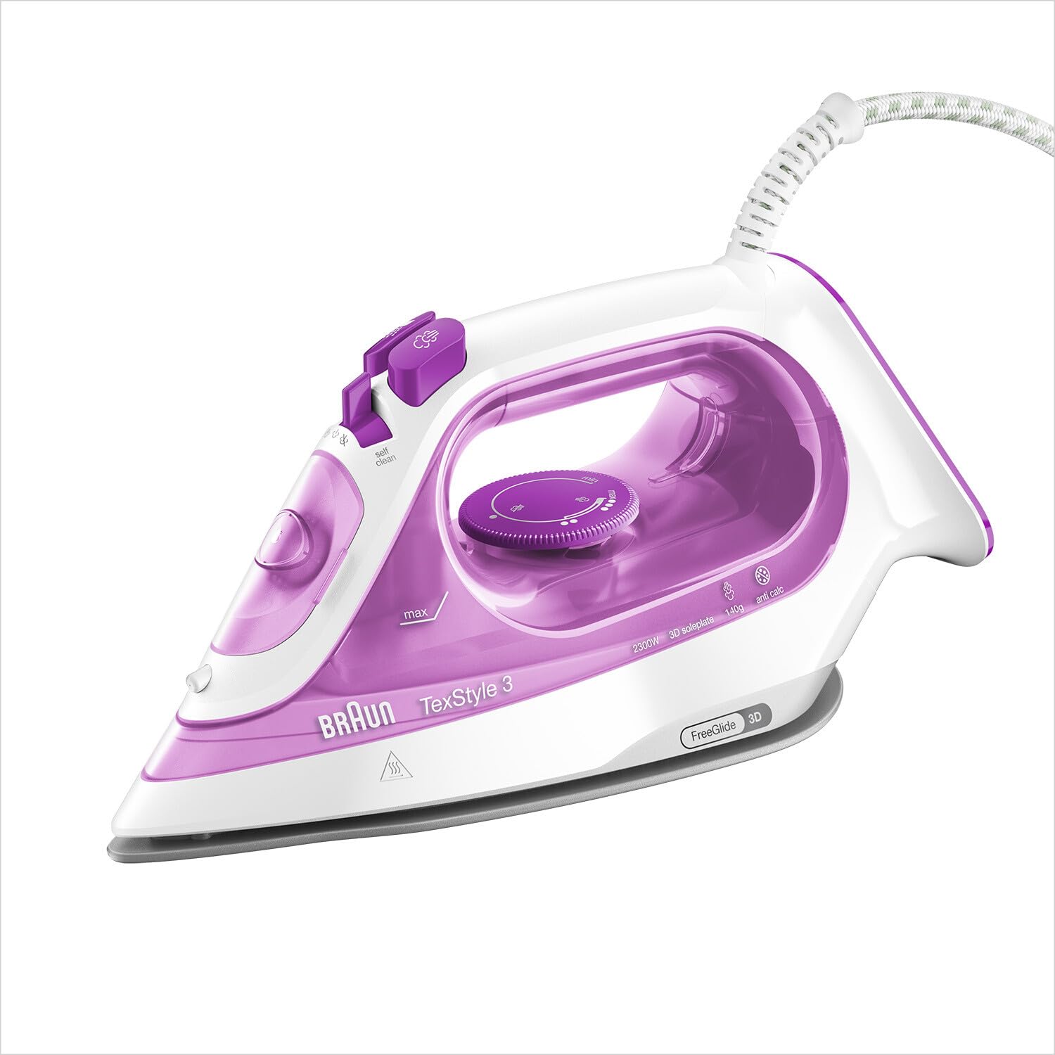 Braun TexStyle3 SI3030PU Ferro da Stiro a Vapore 2300W