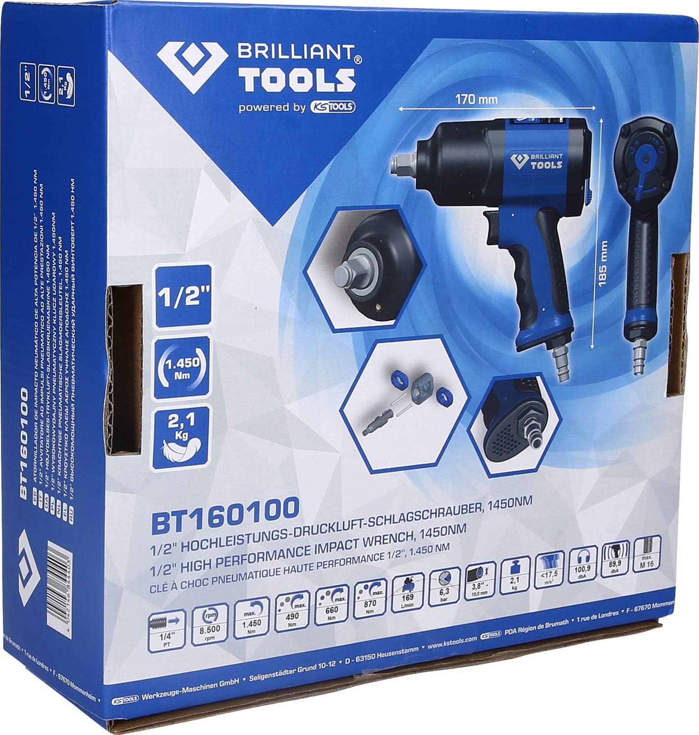 Brilliant Tools BT160100 Avvitatore ad Impulsi 1/2" - immagine 16