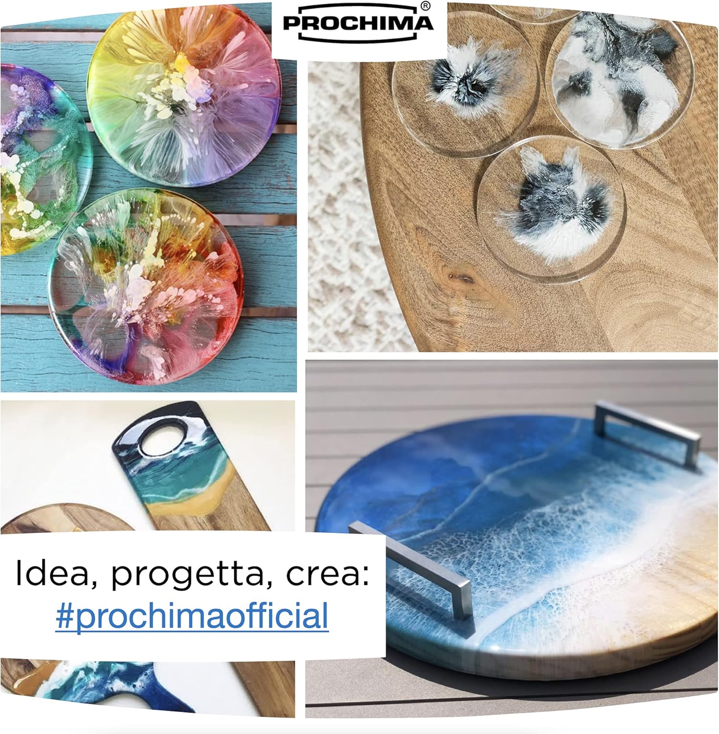 RESINA EPOSSIDICA TRASPARENTE E-30 Effetto Acqua 1600 GR - immagine 5