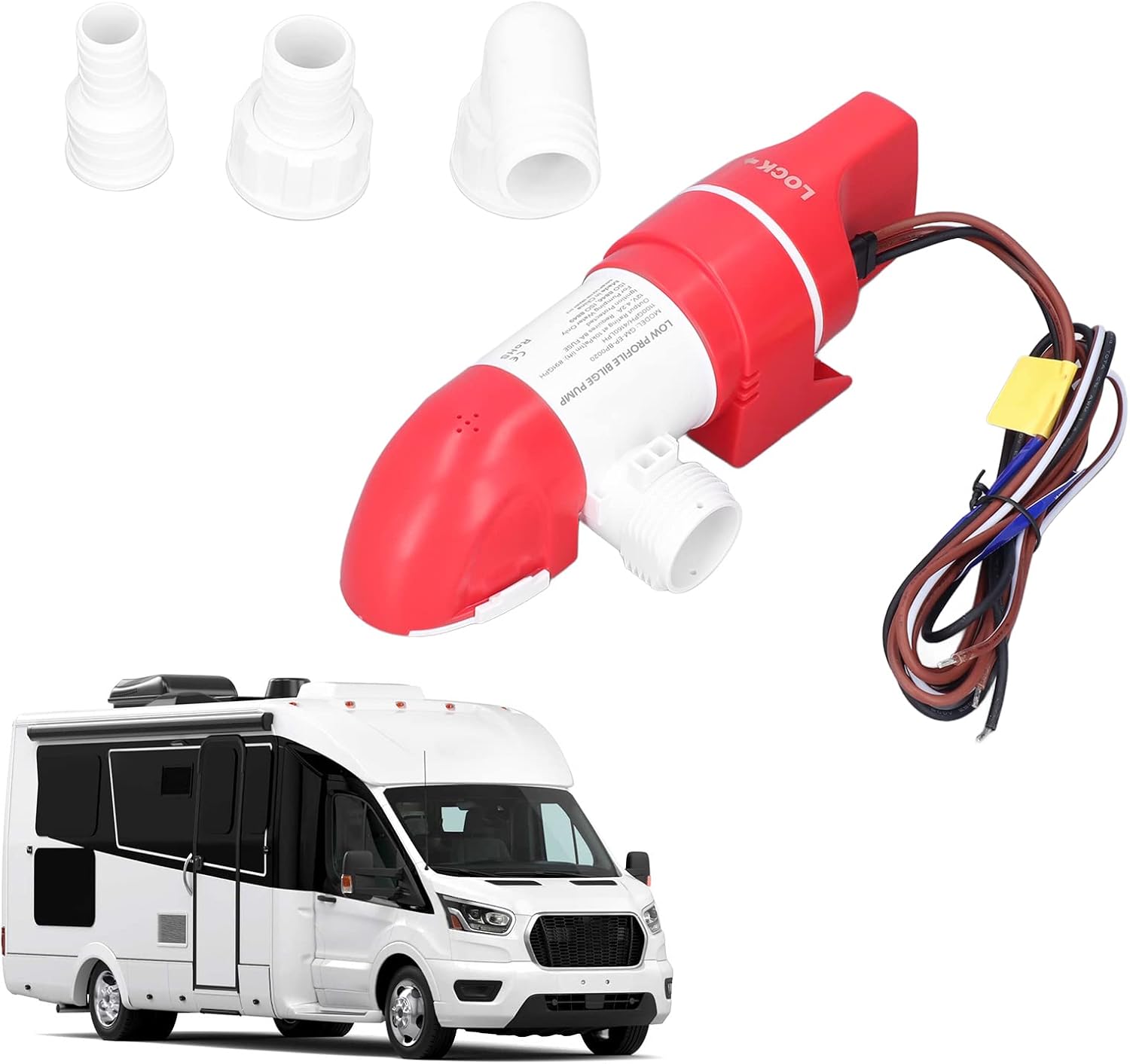 Pompa di Sentina Marina DC12V 1100GPH Automatica - immagine 7