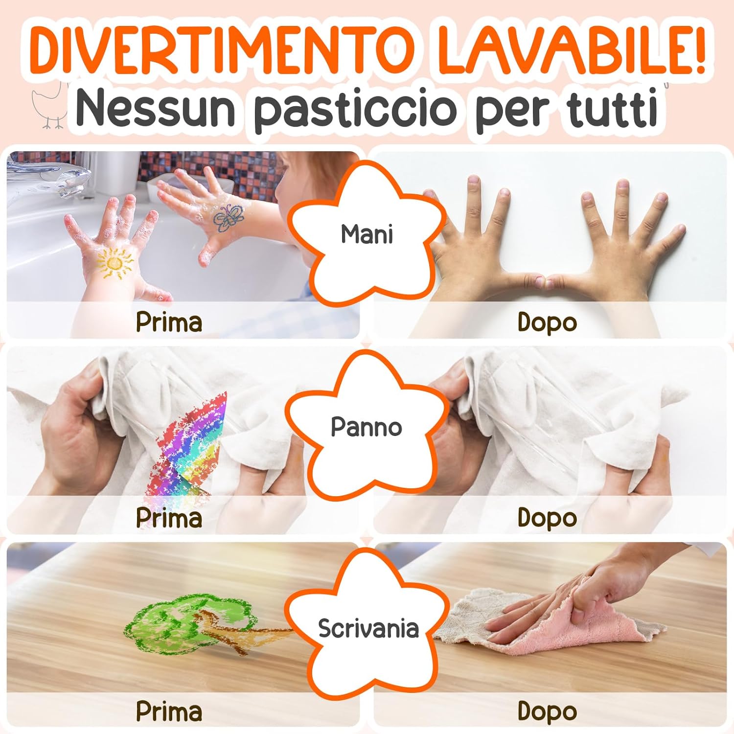Tinygeeks 12 Pastelli a Cera Twistabili Non Tossici - immagine 4