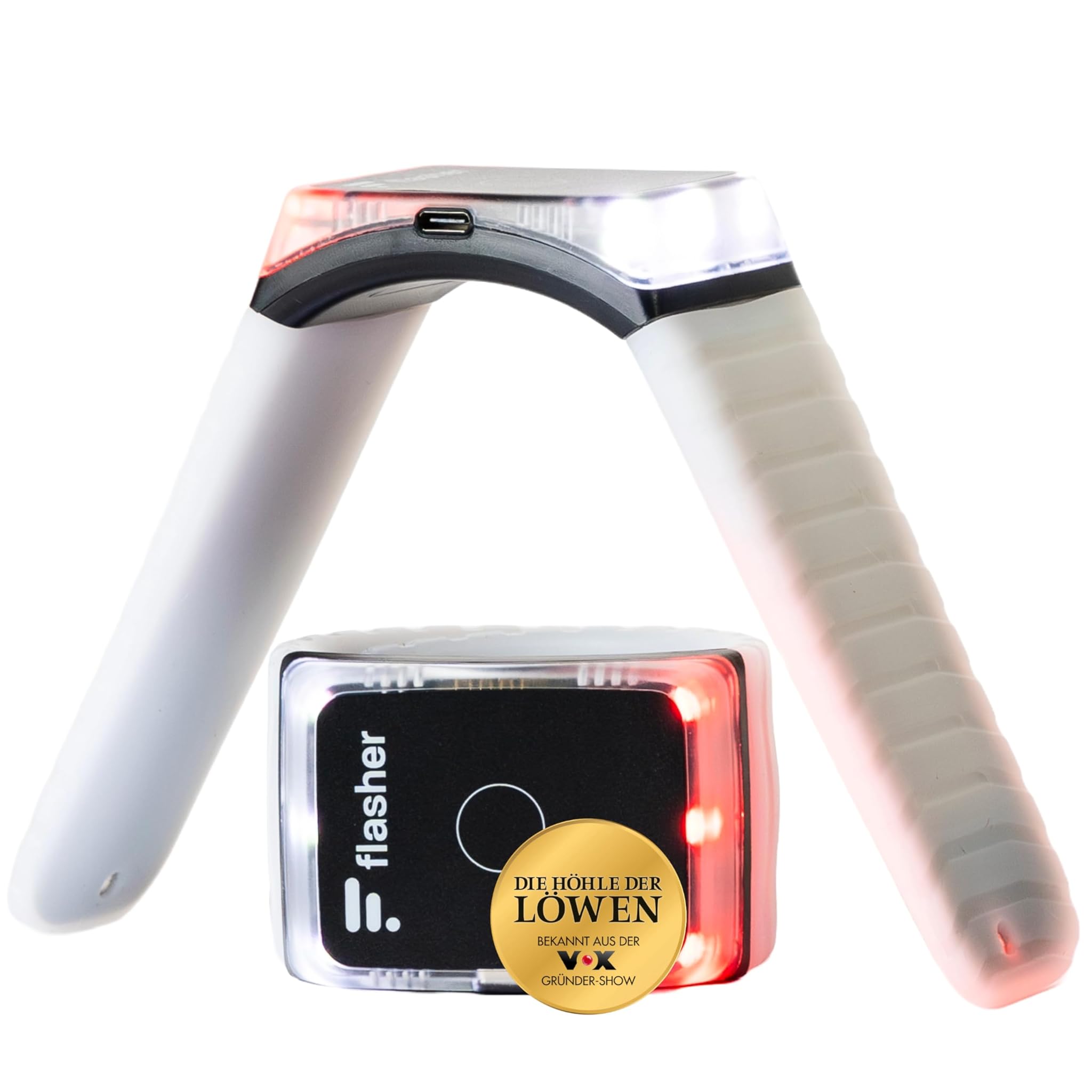 Flasher Set Bracciali High-Tech per Ciclisti e e-Scooter