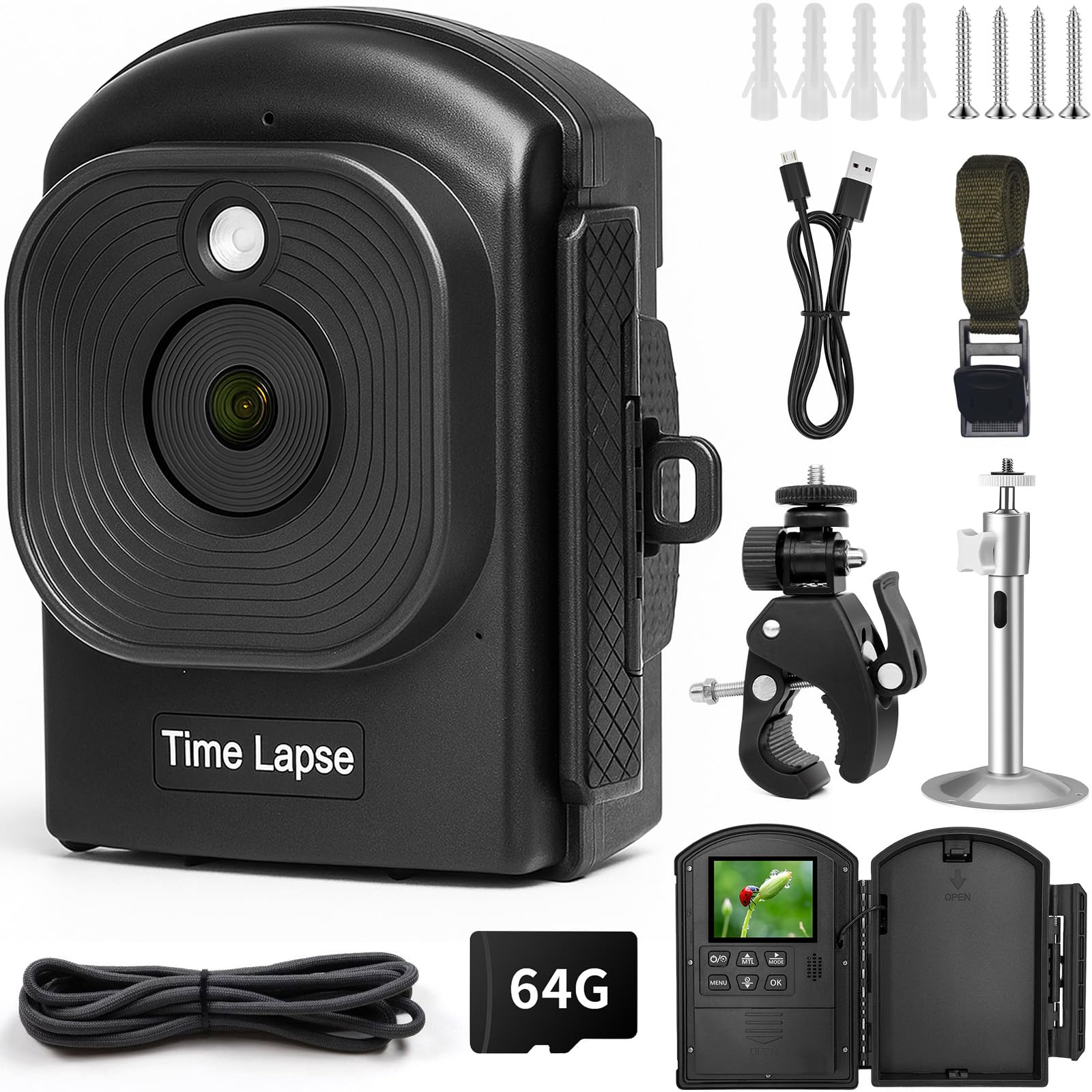 Fotocamera Time-lapse per Esterni IP66 Impermeabile