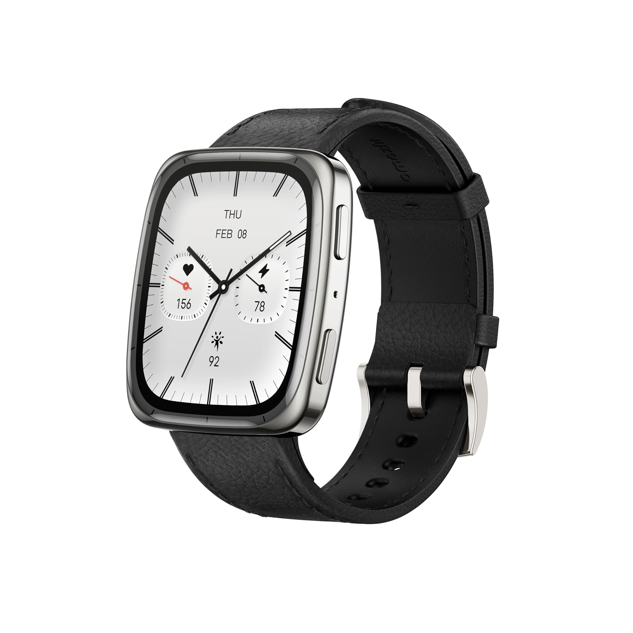 Amazfit Active 2 Smartwatch 1,75" AMOLED, Pelle Nera