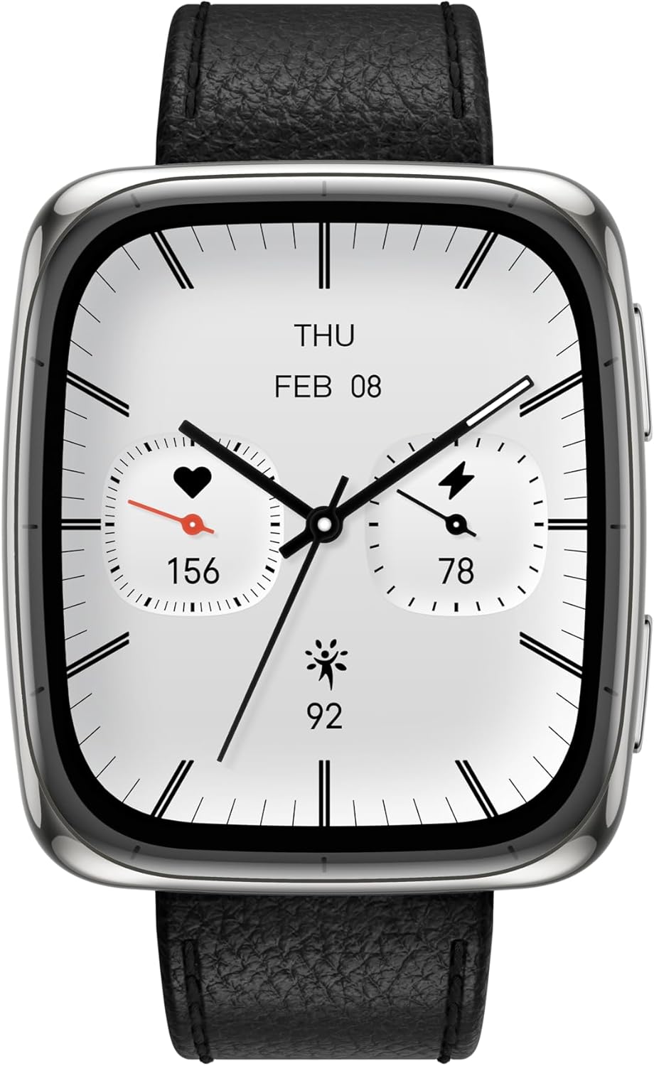 Amazfit Active 2 Smartwatch 1,75" AMOLED, Pelle Nera - immagine 2