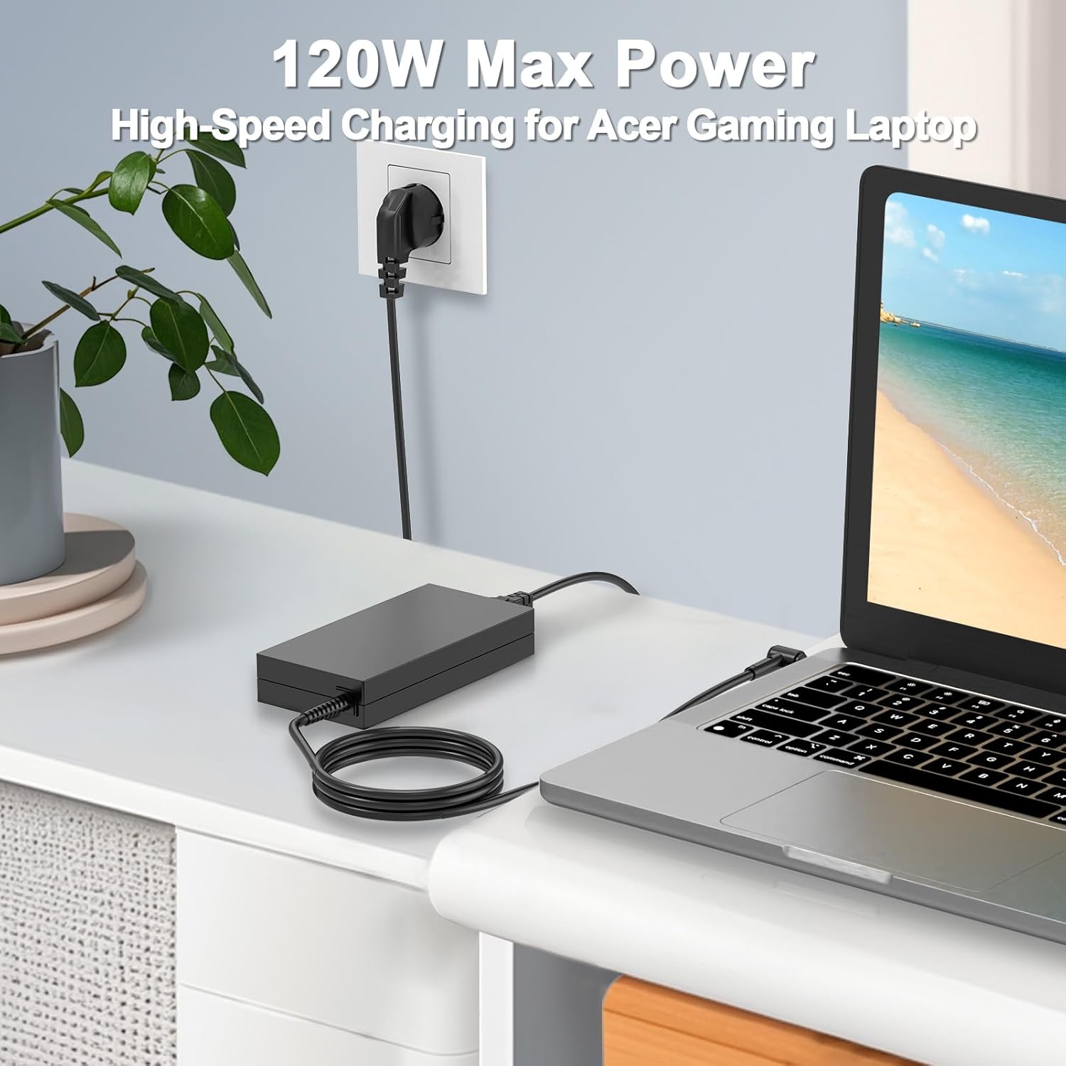 Qyd Alimentatore 120W per Asus Rog e Notebook - immagine 2