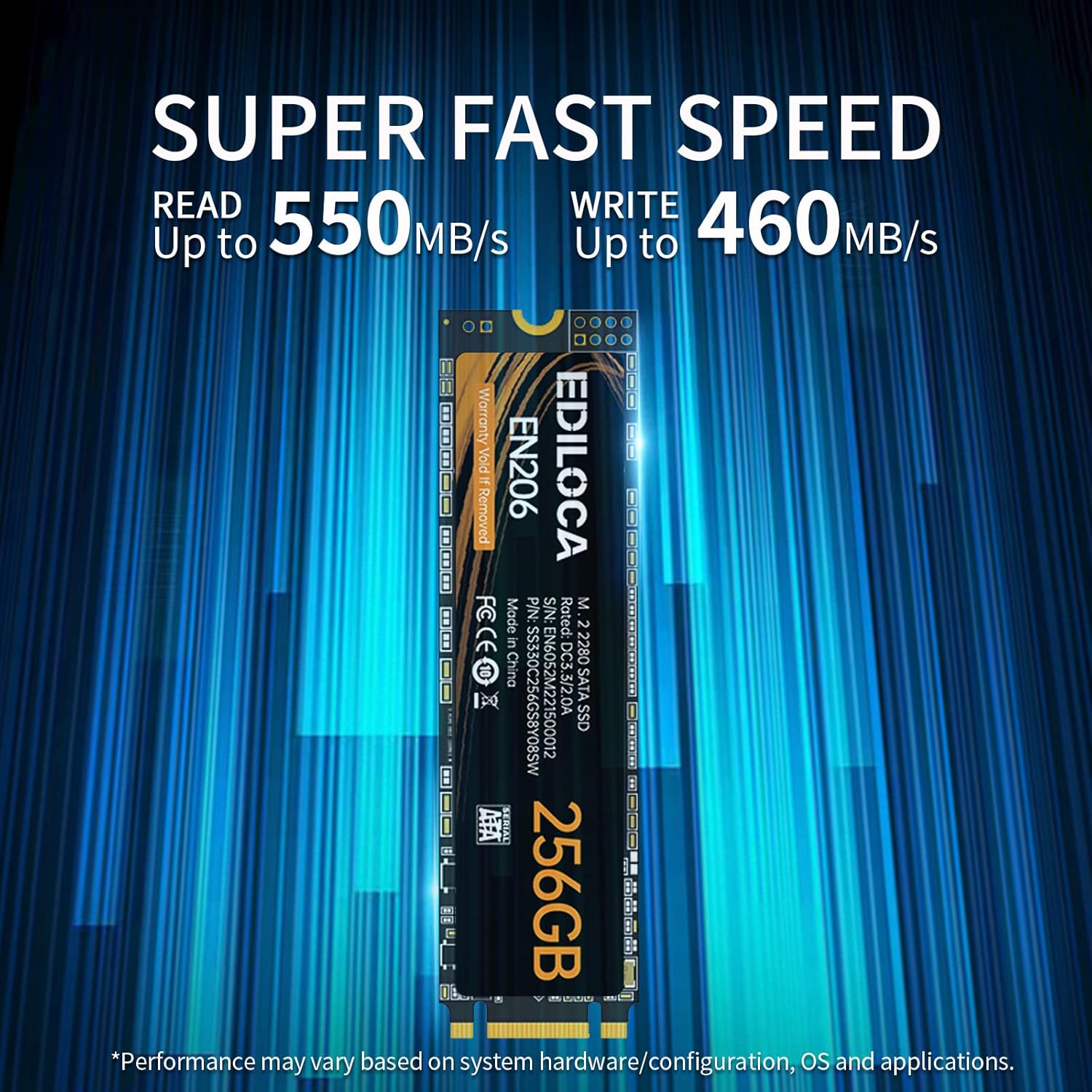 Ediloca EN206 256GB M.2 SSD SATA III 6Gb/s - immagine 2