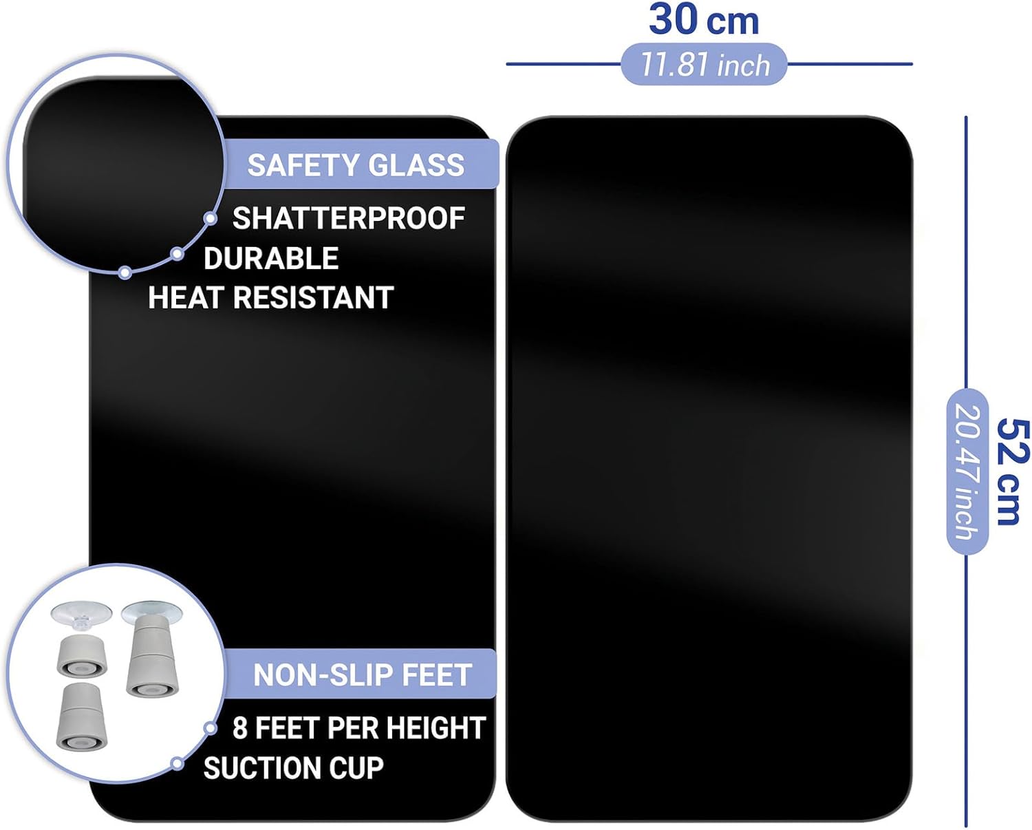 Wenko Coprifornelli Universale Mod Nero 2 pezzi - immagine 6