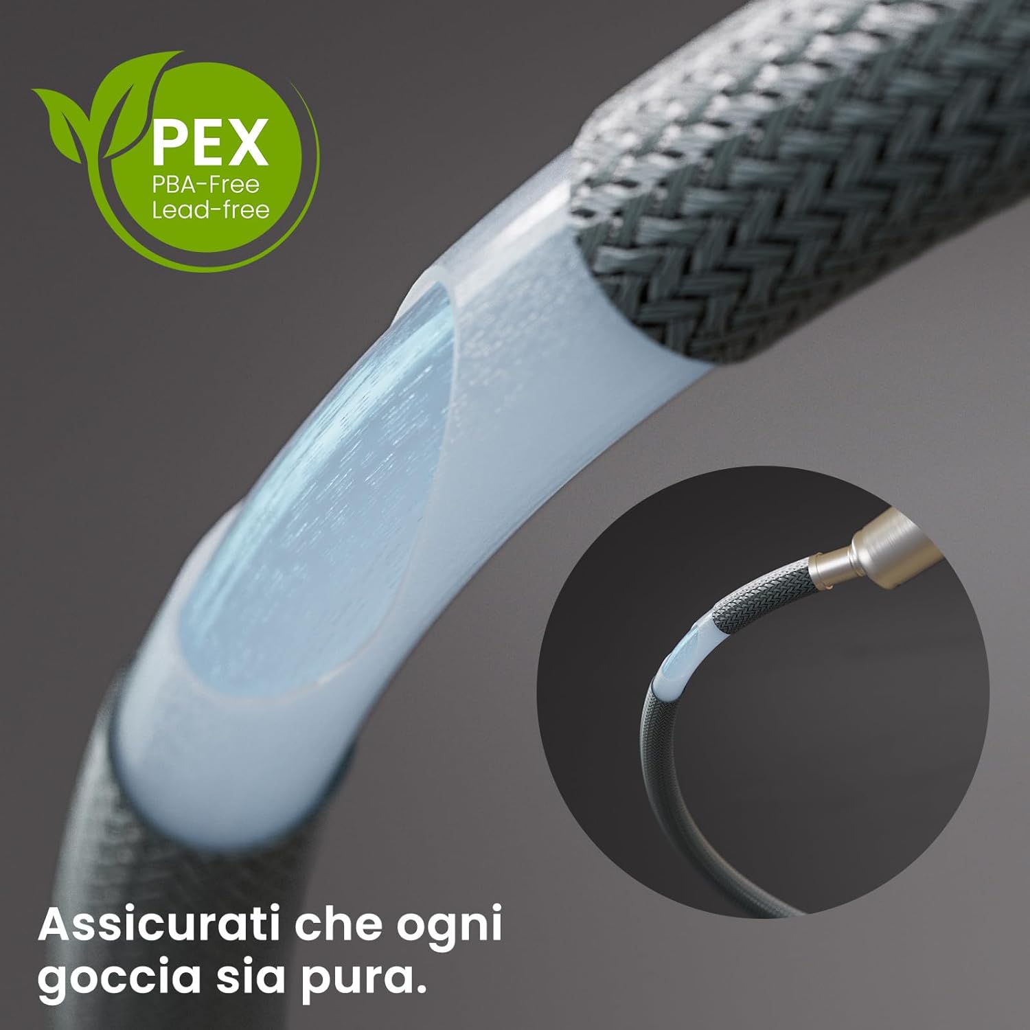 Cecipa Miscelatore Cucina Nero con Doccetta Estraibile - immagine 6