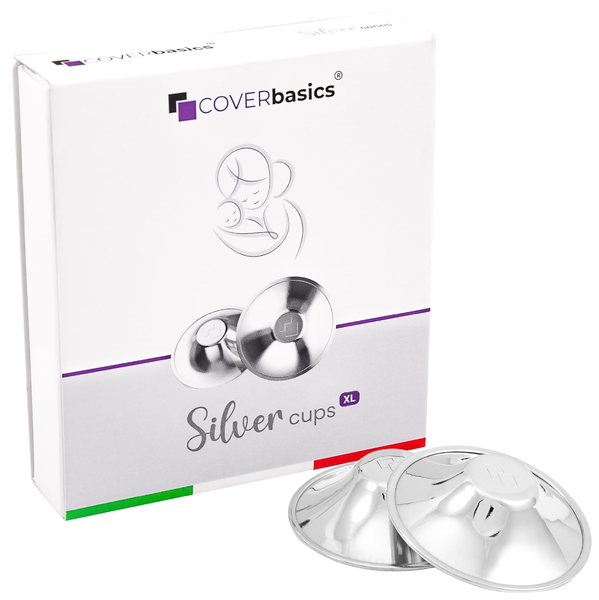 COVERbasics Paracapezzoli in Argento (SilverCups) XL