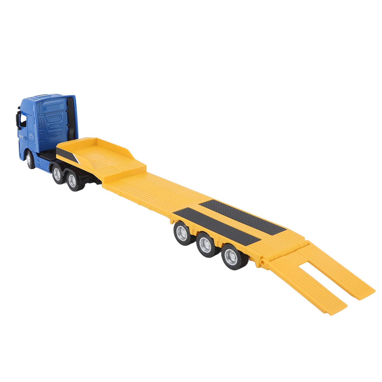 Naroote Giocattolo del Rimorchio a Base Piatta, Modello del Rimorchio a Base Piatta per i Bambini sopra Gli 8 Anni 'ABS della Lega per all'aperto (Giallo)