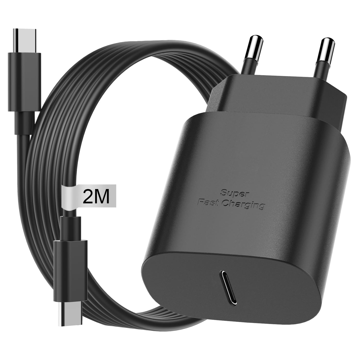 Caricatore USB C Rapido 25W con Cavo 2M