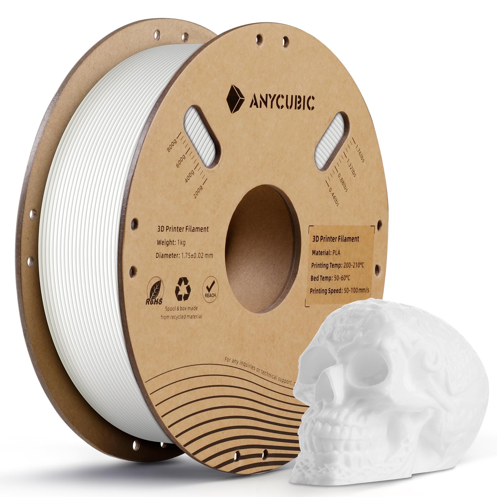 Anycubic Filamento PLA 1,75 mm per Stampante 3D 1kg