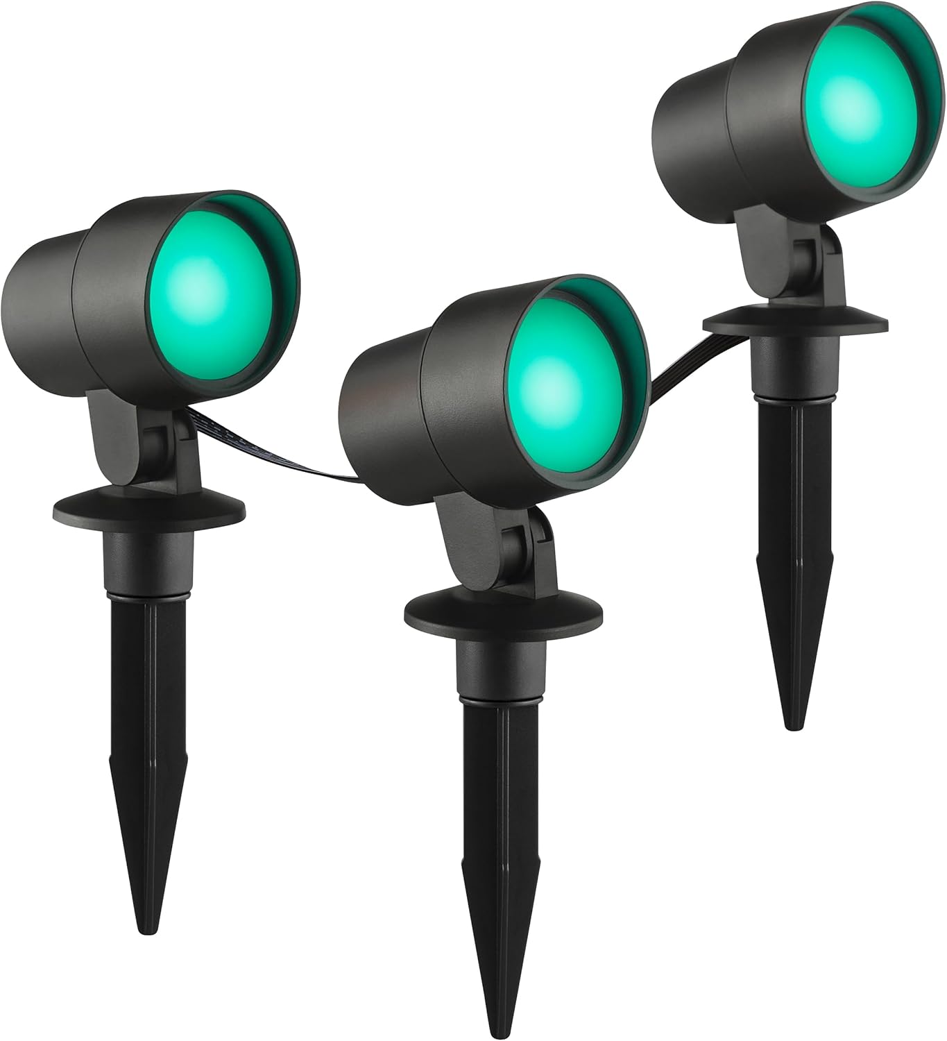 Luce brillante da esterno Kamara set di 3 picchi da giardino in nero - luce da esterno dimmerabile con RBG, temperatura di colore CCT regolabile - compatibile con Tuya Smart, controllabile tramite app - immagine 6