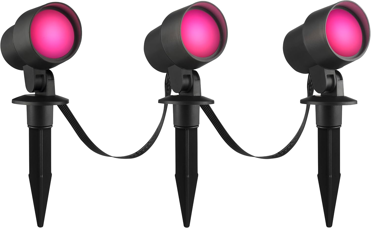 Luce brillante da esterno Kamara set di 3 picchi da giardino in nero - luce da esterno dimmerabile con RBG, temperatura di colore CCT regolabile - compatibile con Tuya Smart, controllabile tramite app - immagine 9