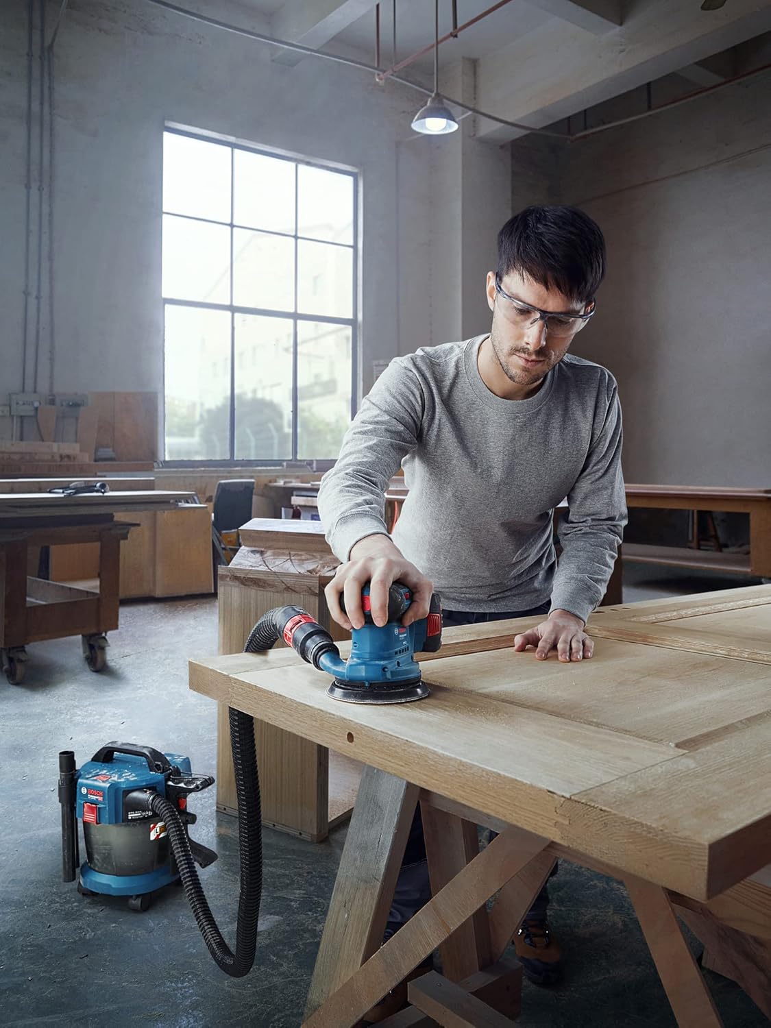 GEX 185-LI Accu Excenterschuurmachine 18V Basic Body - 06013A5020 - immagine 5