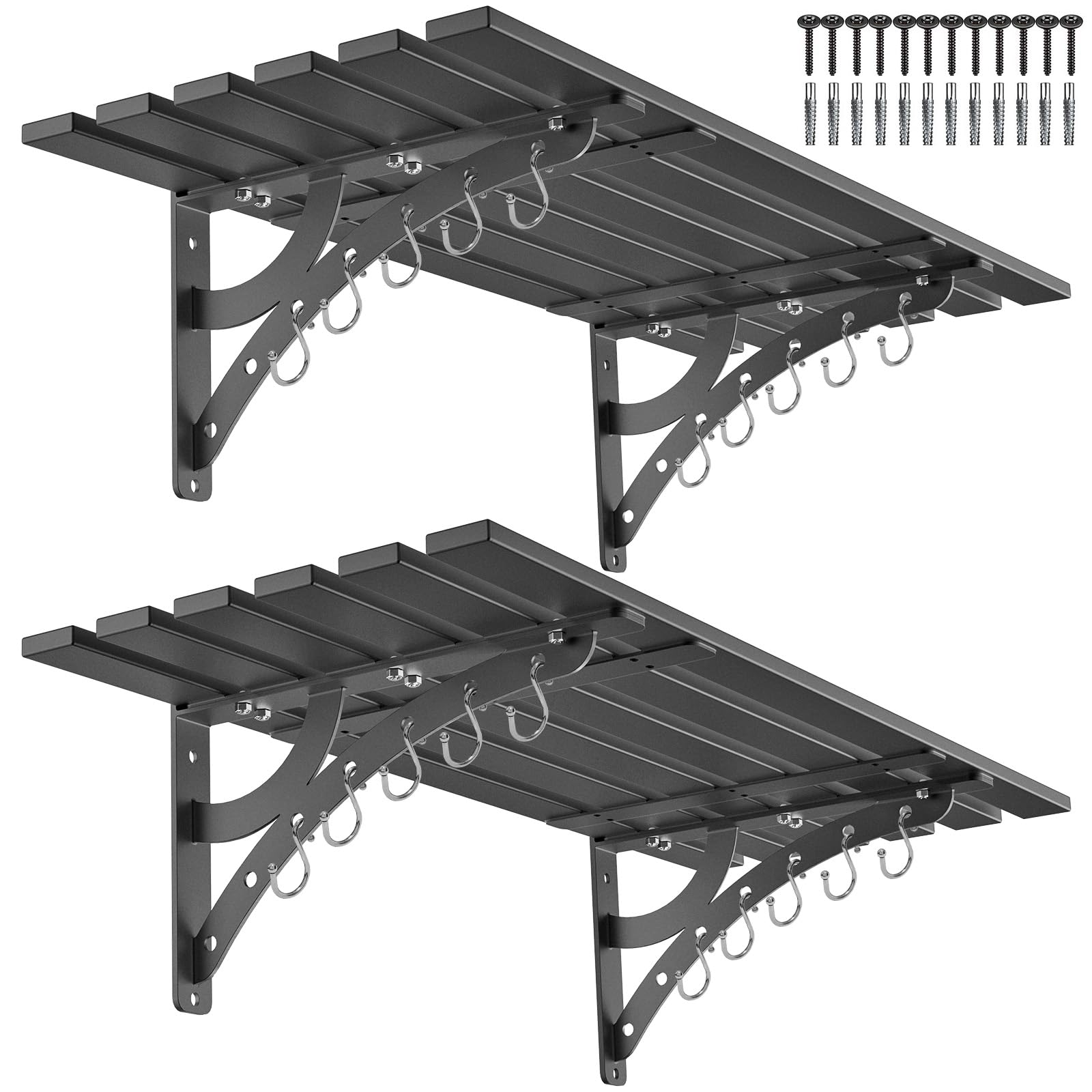 Benelabel 2 Mensole da Garage Resistenti 96x40 cm