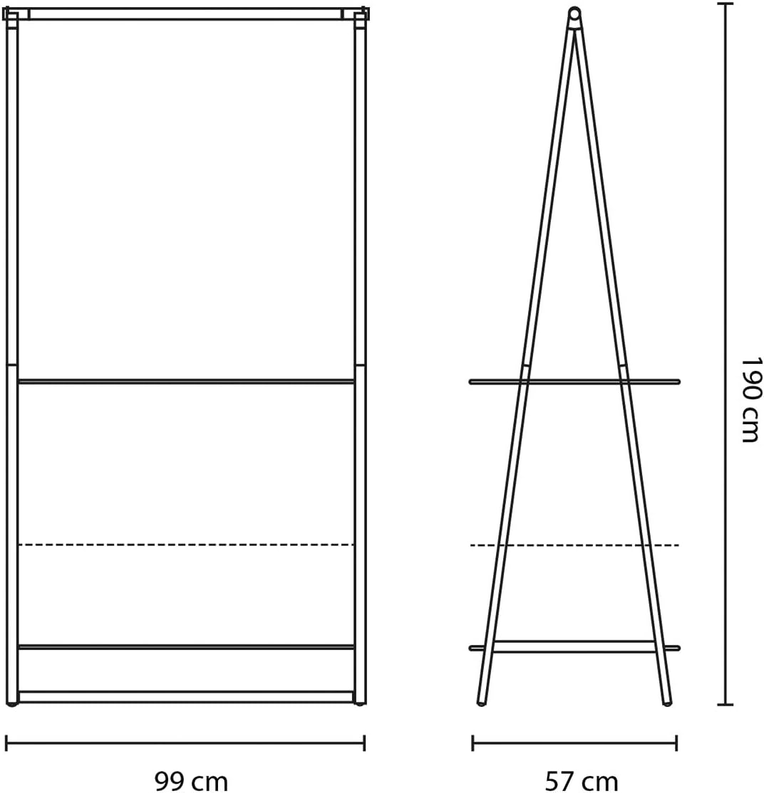 Brabantia Organizer Appendiabiti Linn - Grande, White - immagine 6