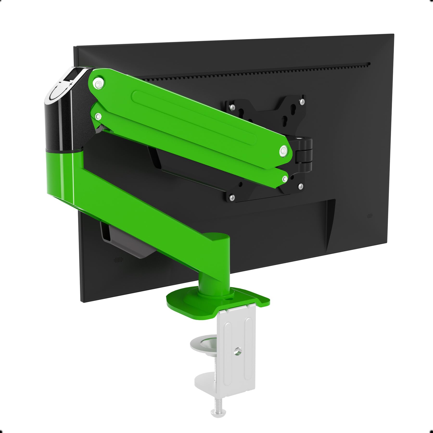 Supporto Monitor Singolo 17-34 pollici con Molla a Gas, Verde