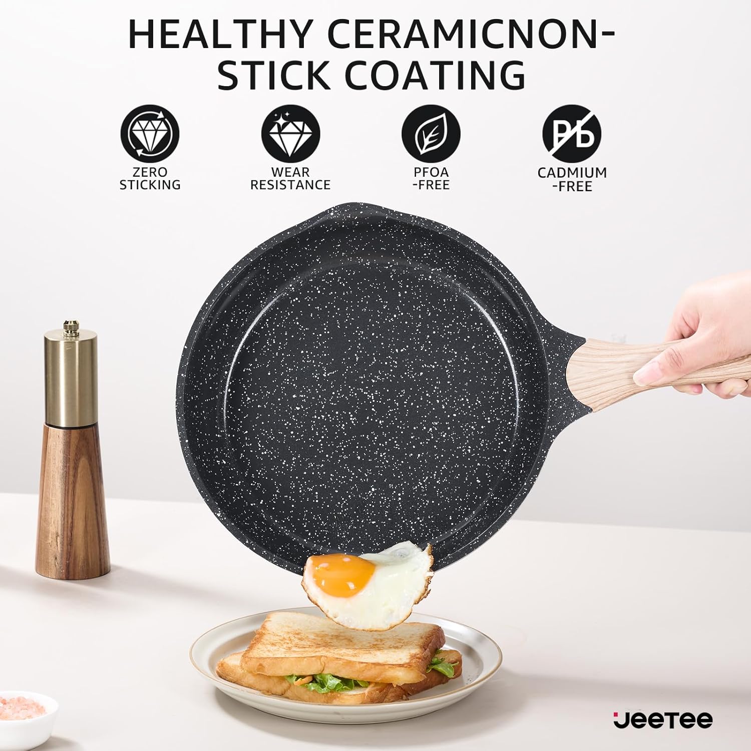 Jeetee Essential Batteria Pentole 24 Pezzi, Grigio - immagine 3