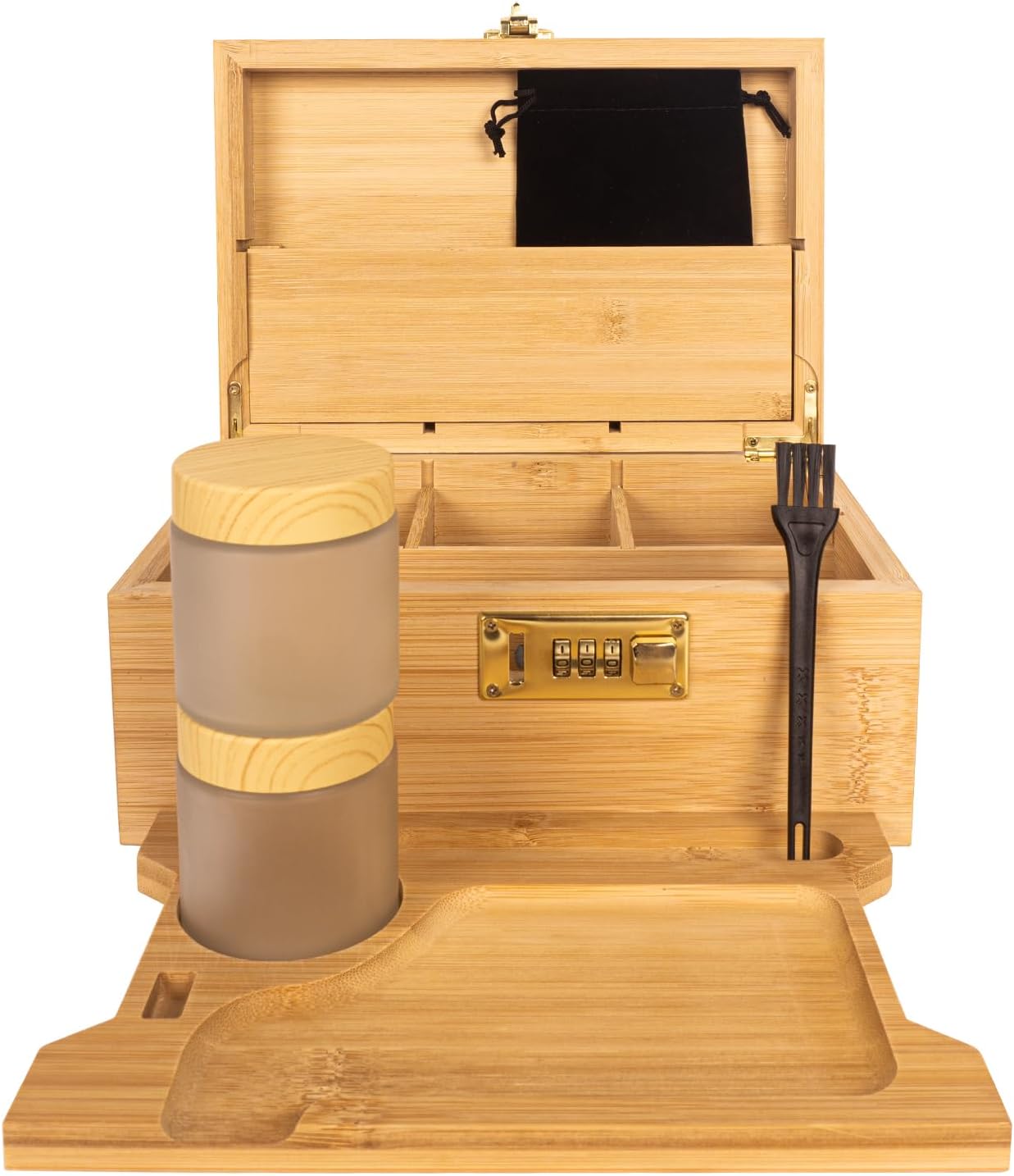 Easystar Scatola Portaoggetti Grande in Bambù con Combinazione