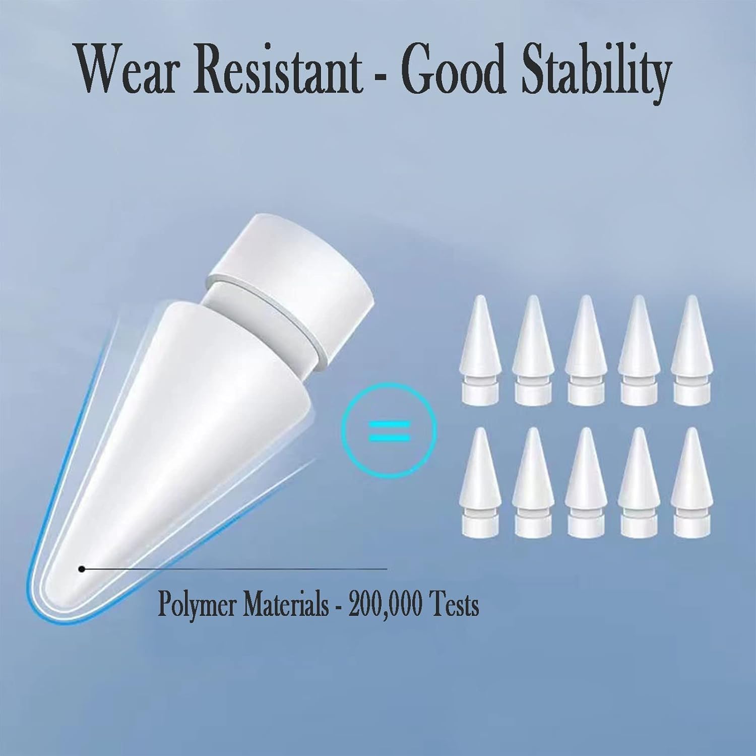 Wilbeva 5 Punte di Ricambio per Apple Pencil - immagine 4