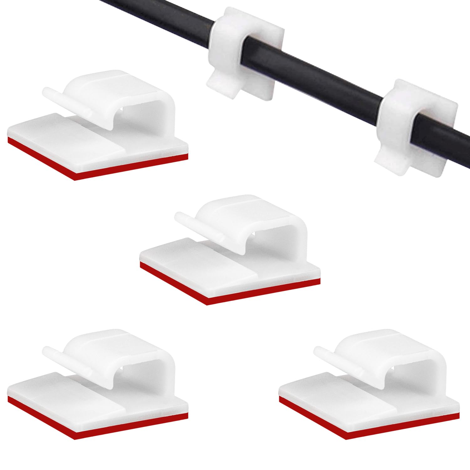 Soulwit® 50 Pezzi Clip Cavo Autoadesive