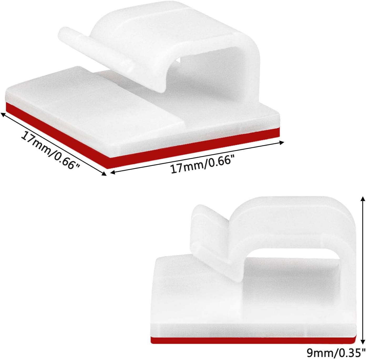 Soulwit® 50 Pezzi Clip Cavo Autoadesive - immagine 2