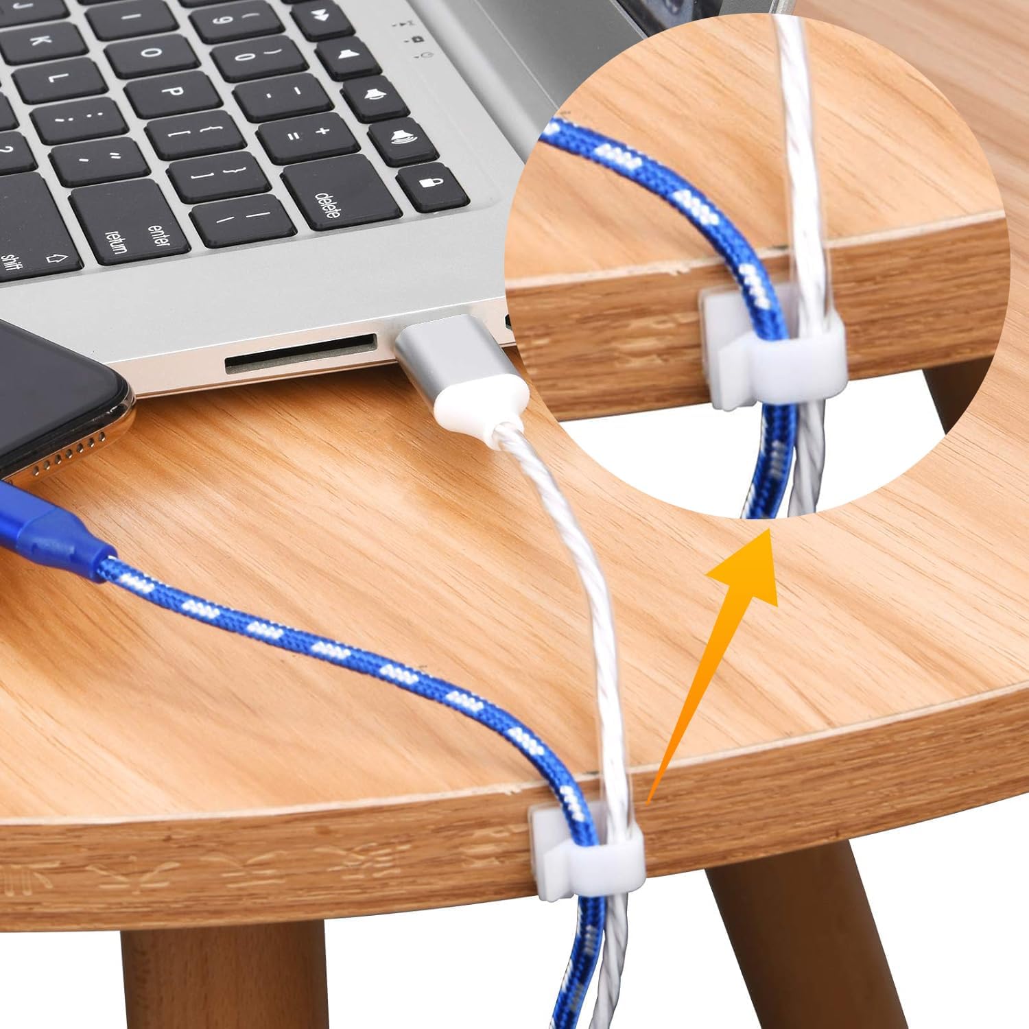 Soulwit® 50 Pezzi Clip Cavo Autoadesive - immagine 5