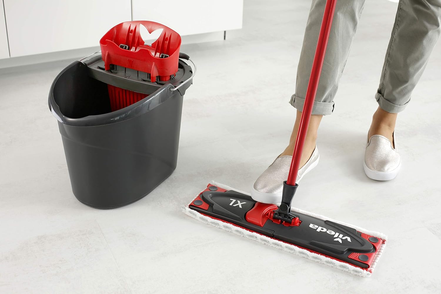 Vileda Lavapavimenti, Multicolore, 42 Cm, Set da 3 Pezzi, 10 unità - immagine 2