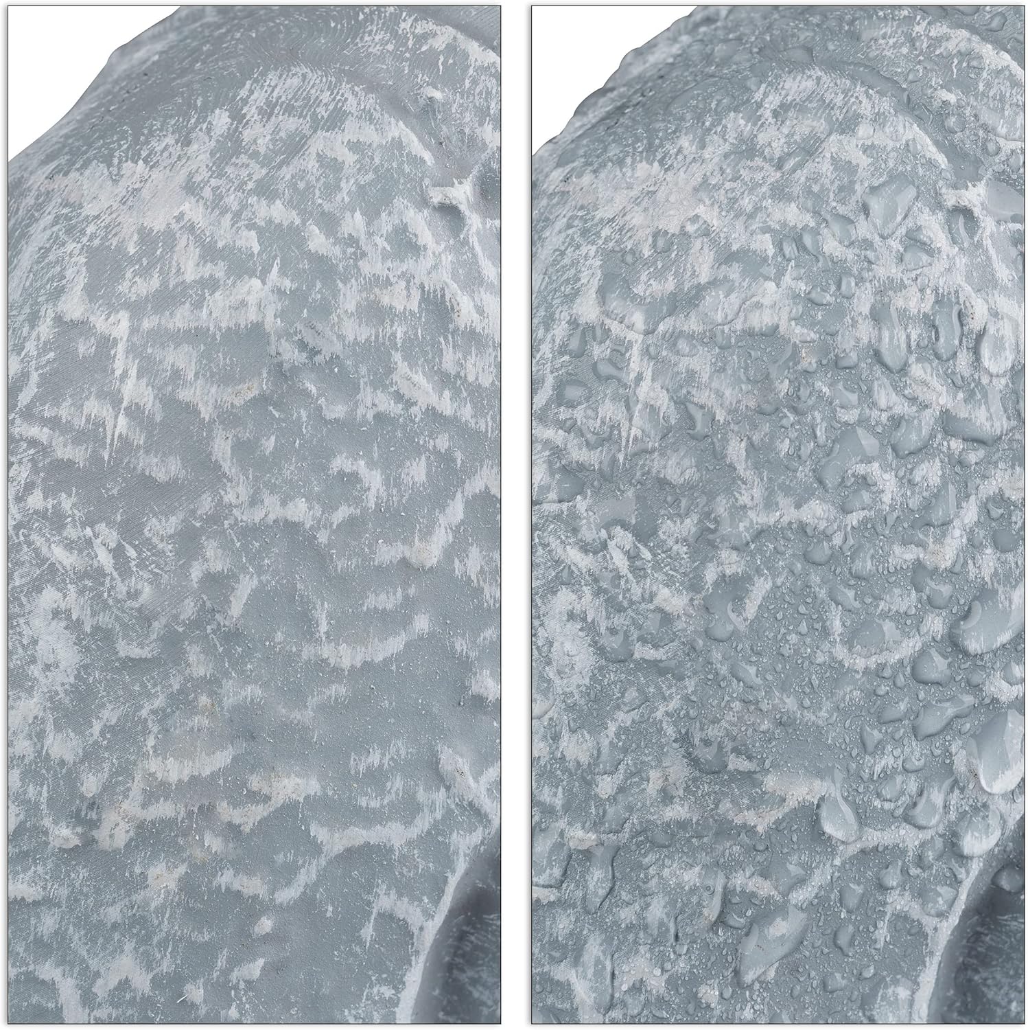 Relaxdays Statua Zen Buddha Seduto XL 40cm, Grigio Chiaro - immagine 6