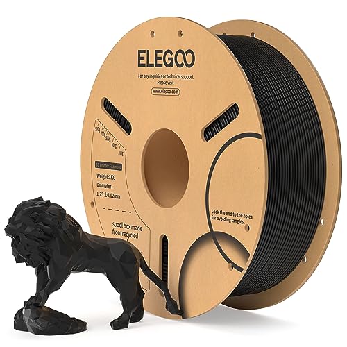 Elegoo Filamento PLA 1.75mm Nero 1KG