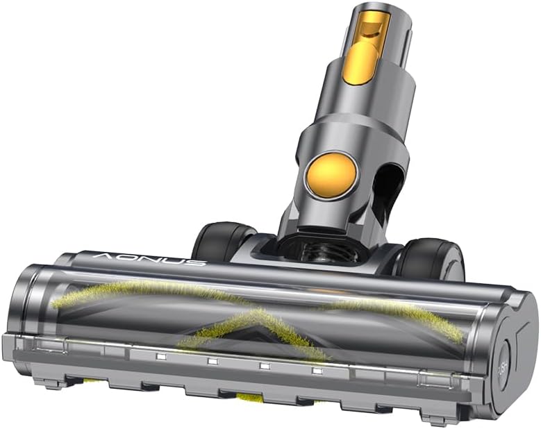 Aonus Spazzola per Pavimenti con Pulsante Giallo