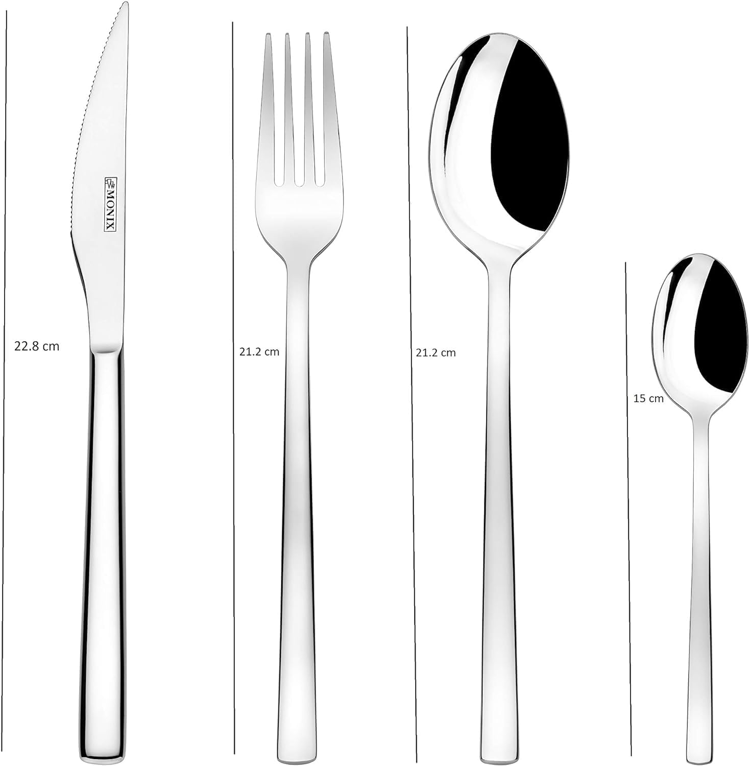 Monix Génova - Set Posate 24 Pezzi Acciaio Inox 18/10 - immagine 2