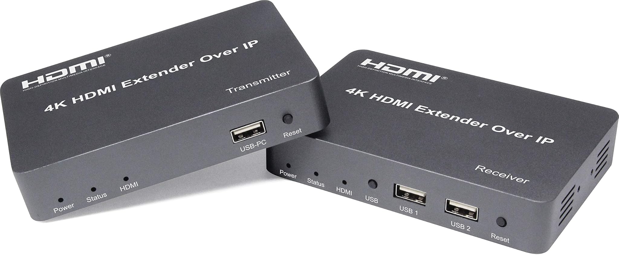 PremiumCord Extender HDMI con USB a 150 m Tramite IP, nessun Ritardo