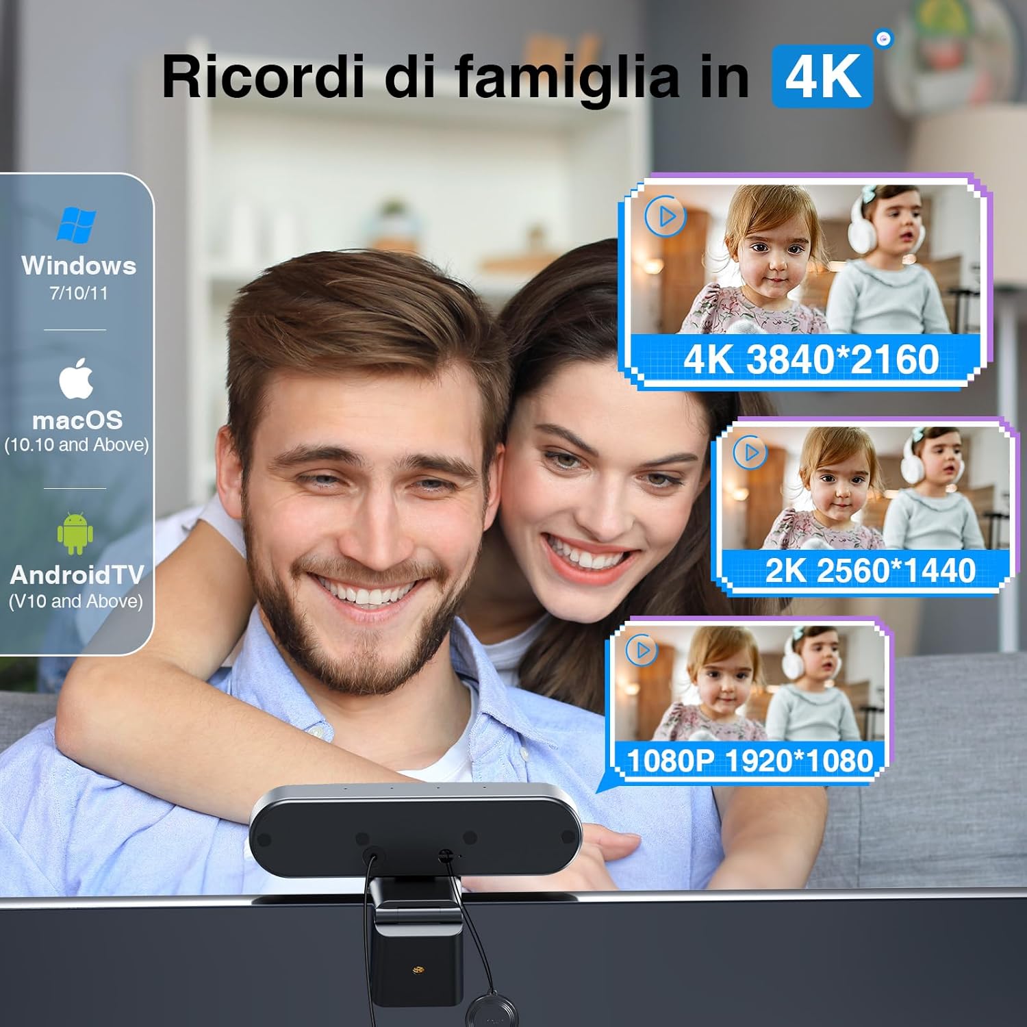 Emeet Webcam 4K 3 in 1 C980 PRO - immagine 6