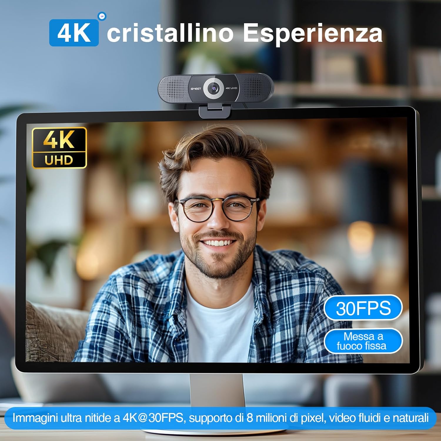 Emeet Webcam 4K 3 in 1 C980 PRO - immagine 8