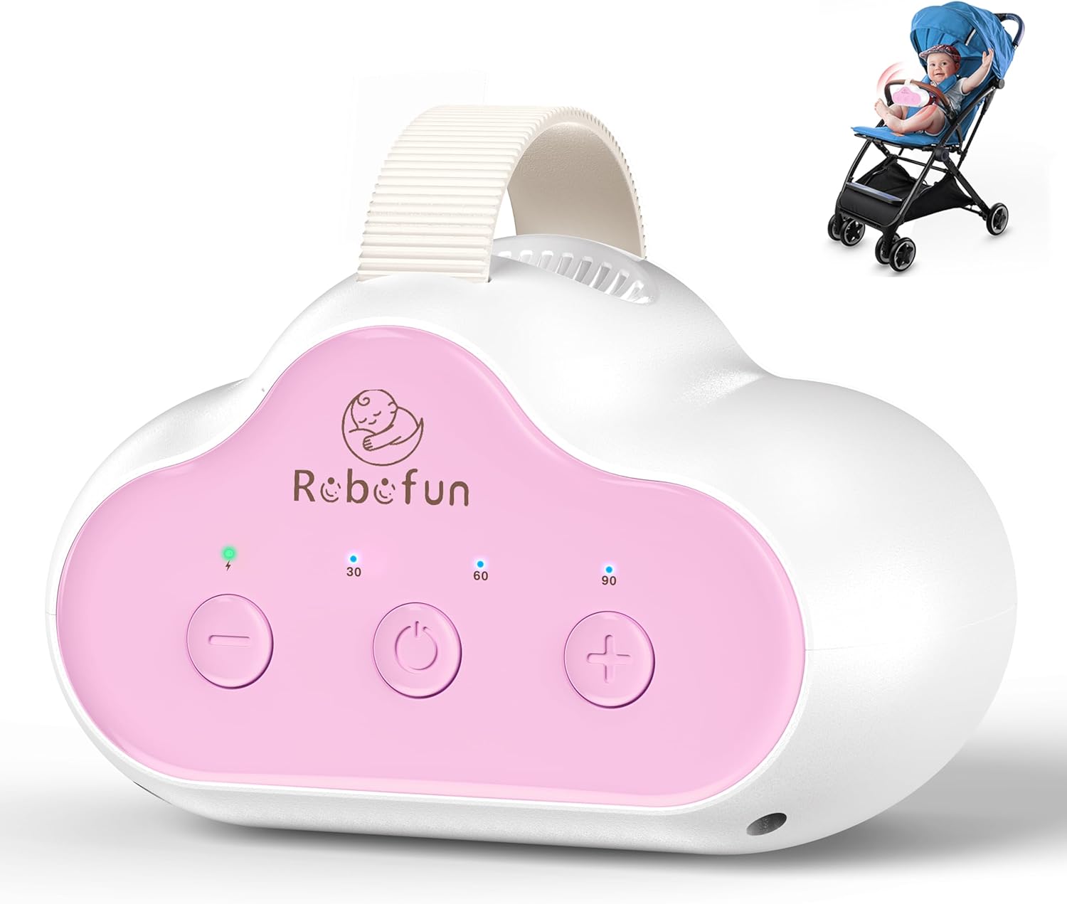 Dondolo Automatico per Passeggino con Timer, USB-C - immagine 1