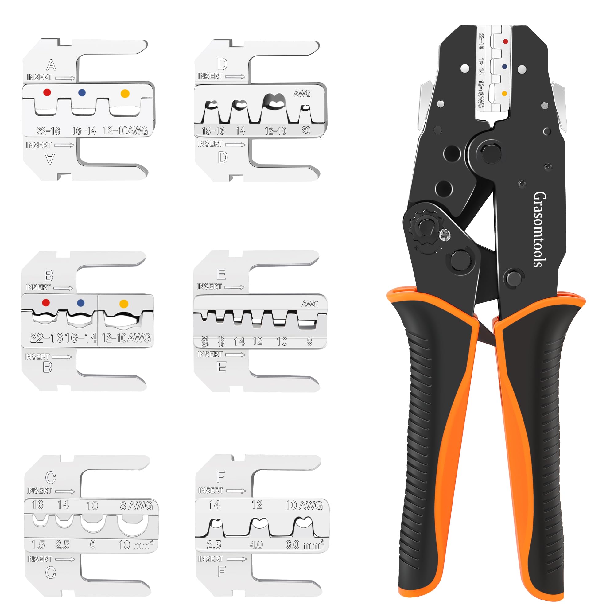 Set Strumenti Crimpatura Pinza Cavi a Cricchetto