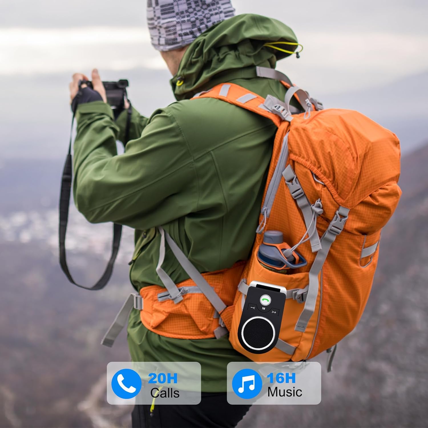 Aigolink Kit Vivavoce Bluetooth 5.0 per Auto - immagine 7