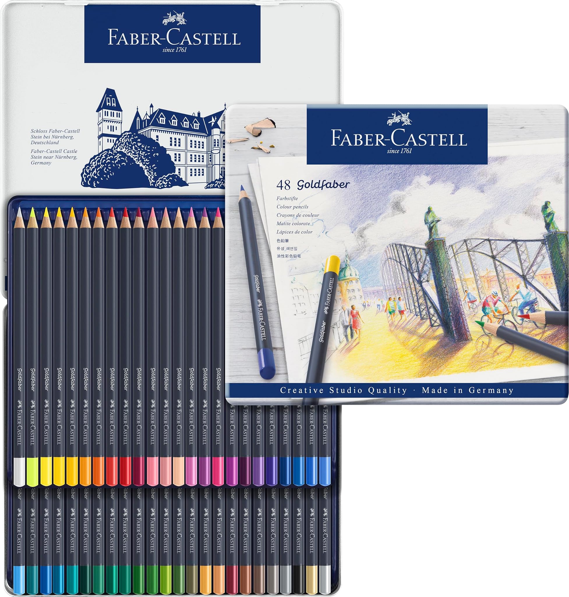 Faber-Castell 114748 Matite Colorate, 48