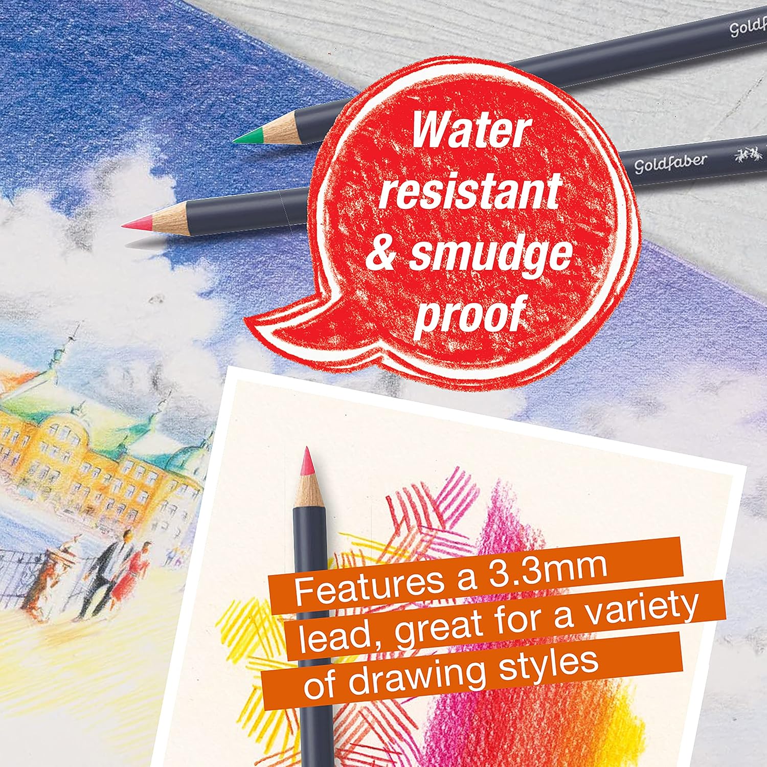 Faber-Castell 114748 Matite Colorate, 48 - immagine 7