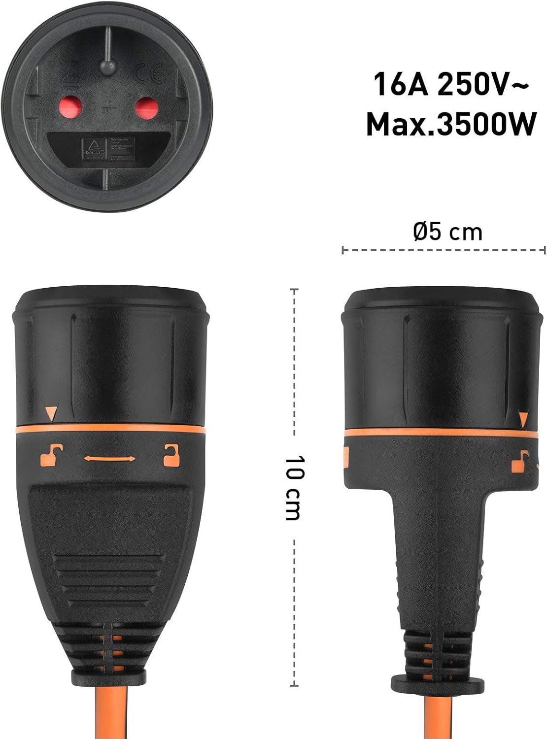 Electraline 49245 Avvolgicavo con Prolunga 20M - immagine 7