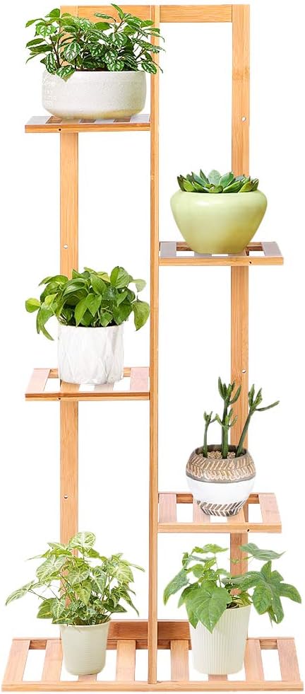 Ejoyous Scaffale per Piante in Legno di Bambù 5 Strati