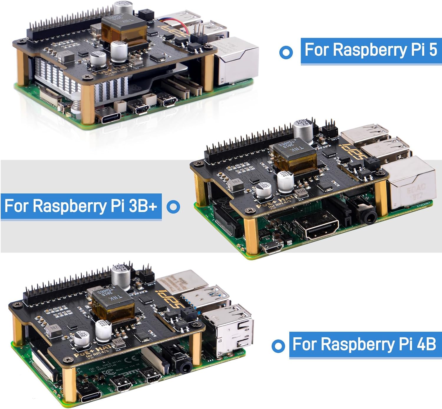 Geeekpi HAT PoE+ per Raspberry Pi 5 - immagine 3