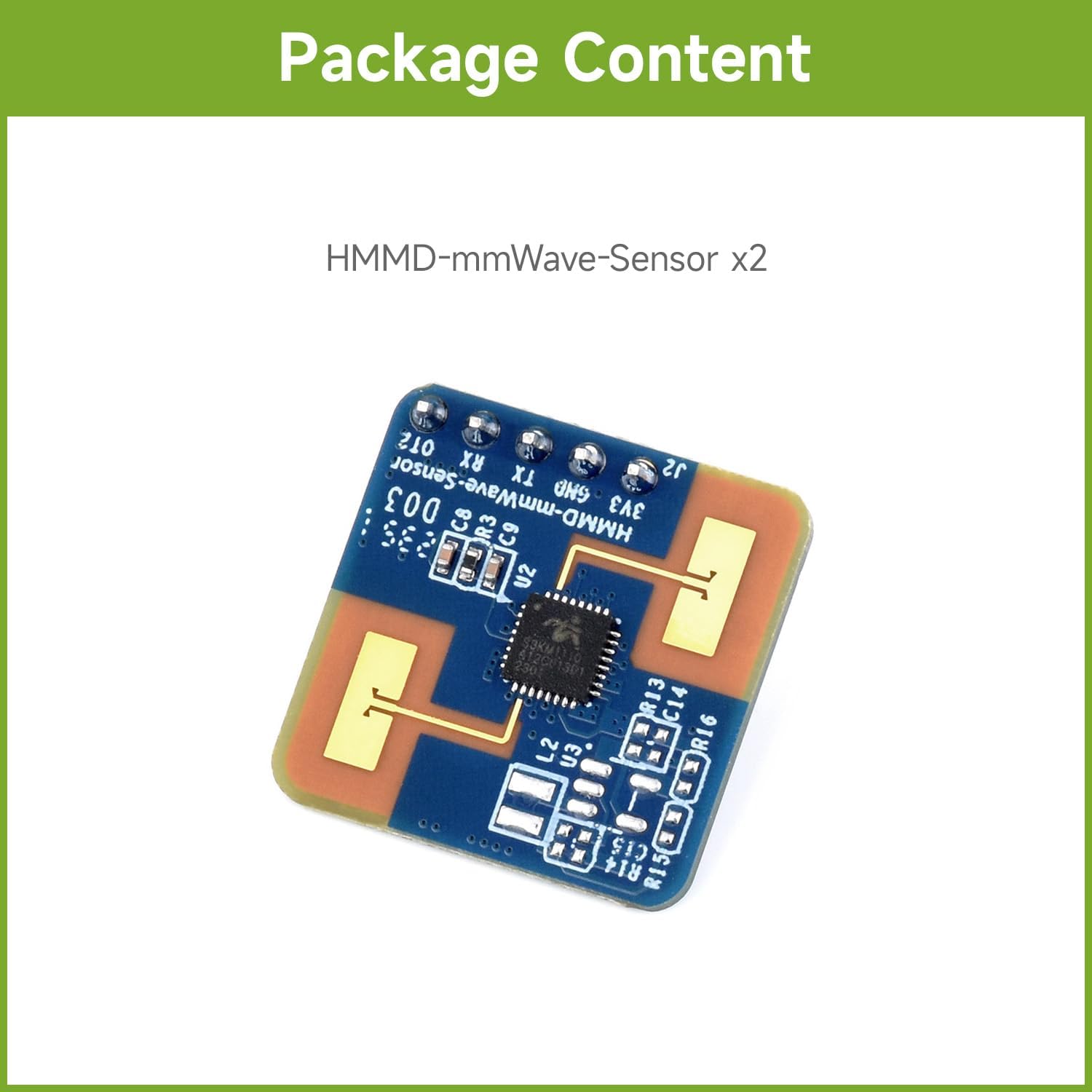 Waveshare Human Micro-Motion Detection MmWave Sensor(2PCS), 24GHz ...