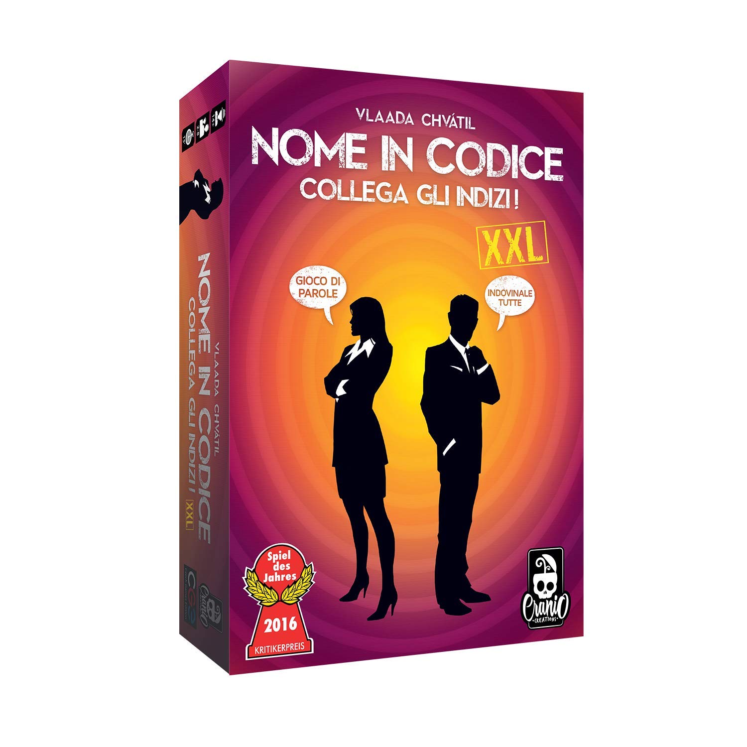 Cranio Creations Gioco da Tavolo, Nome In Codice XXL , CC108, rosso prevalente
